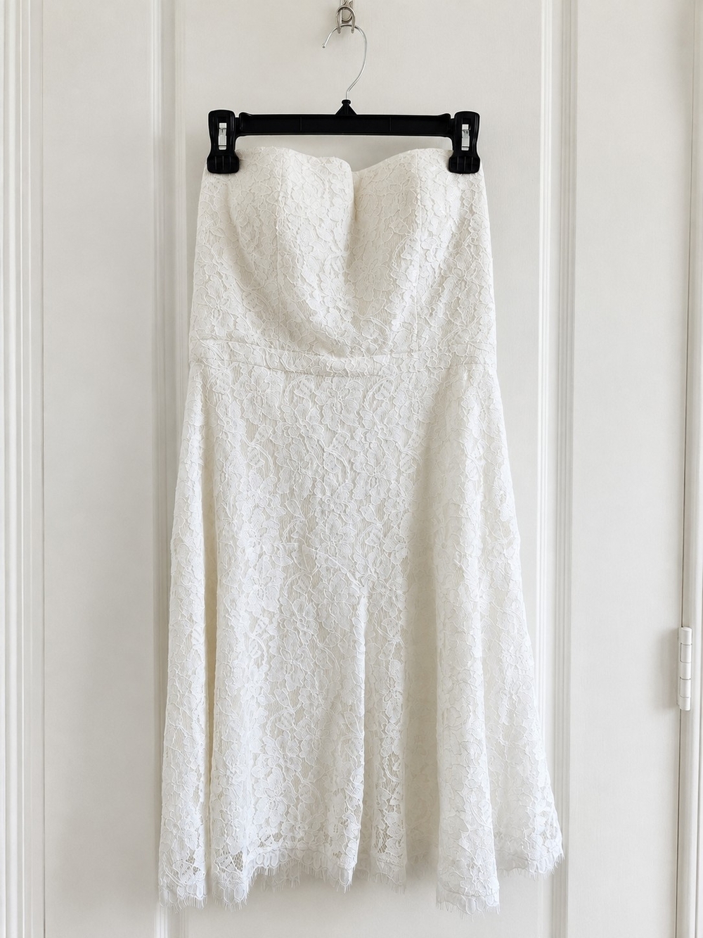 NWT Diane von Furstenberg Amira Strapless Lace Midi Dress